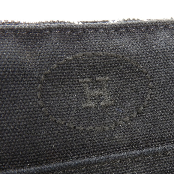 Hermes Hermes Canvas Bolide Pouch Black Canvas Vanity Bag - Picture 6 of 14